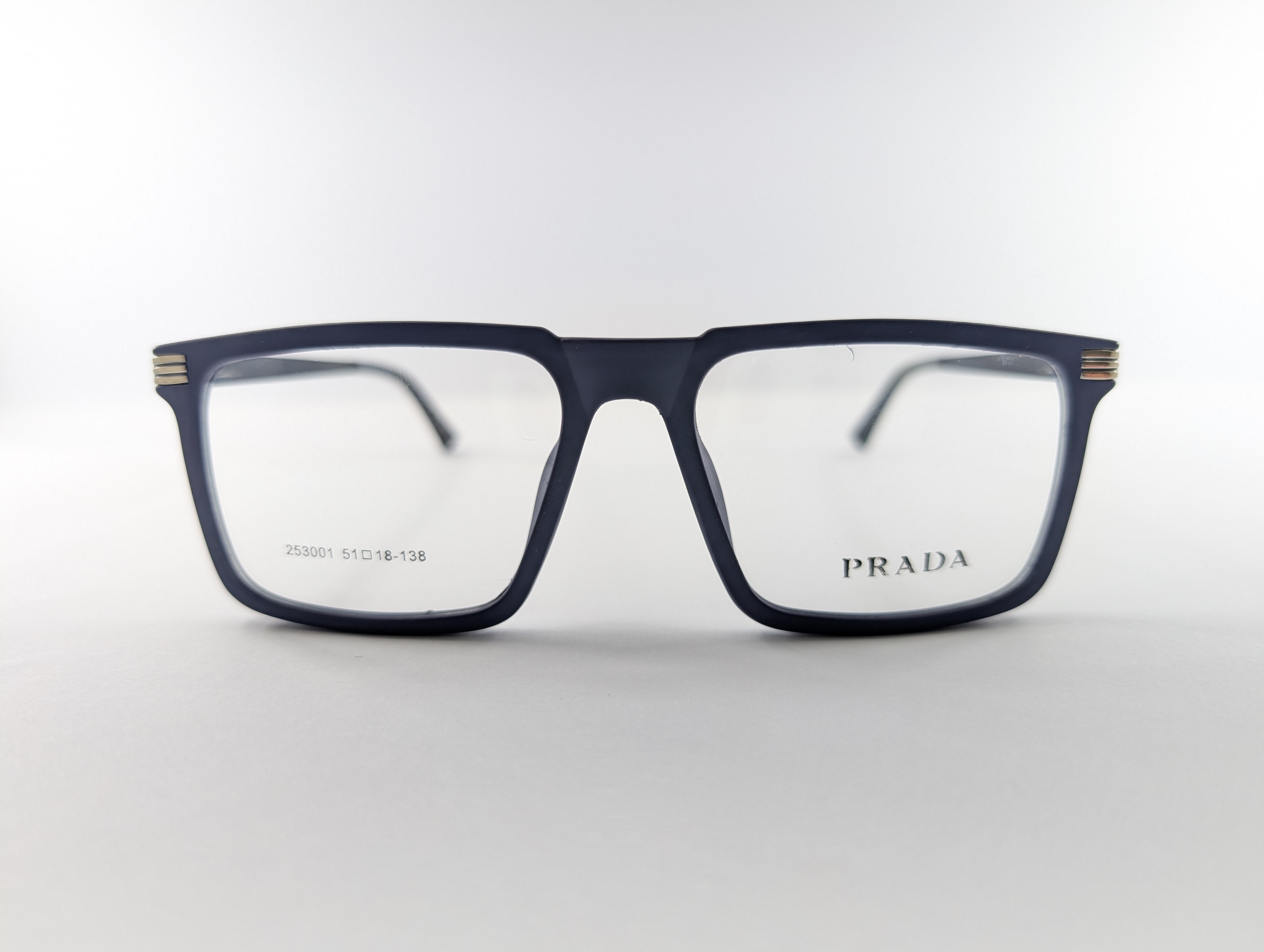 PRADA EYEWEAR (MATTE BLACK/BLUE) Q0019 - View 1