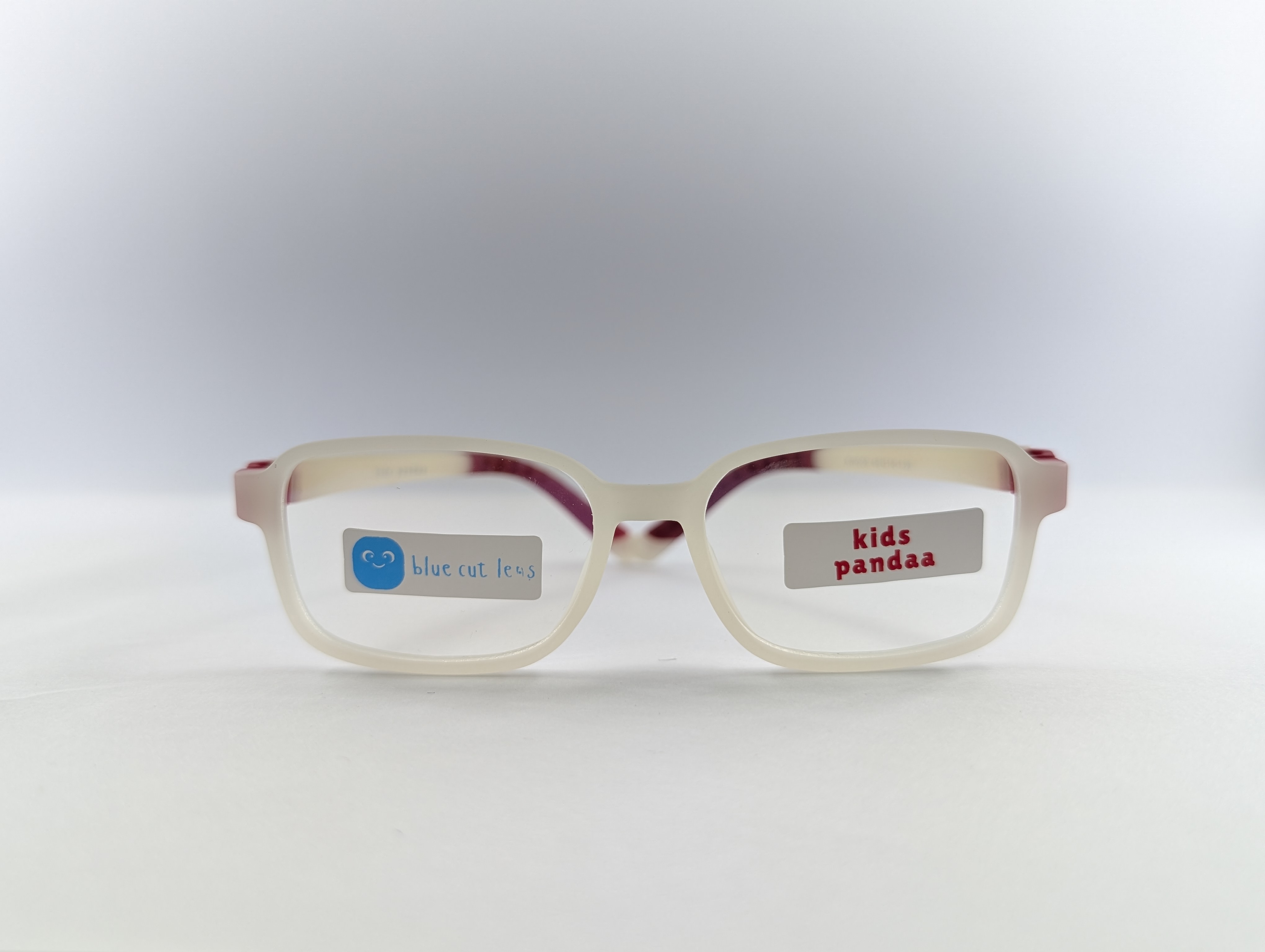 KIDS PANDA BLUE CUT (MATTE WHITE) Q0057 - View 1