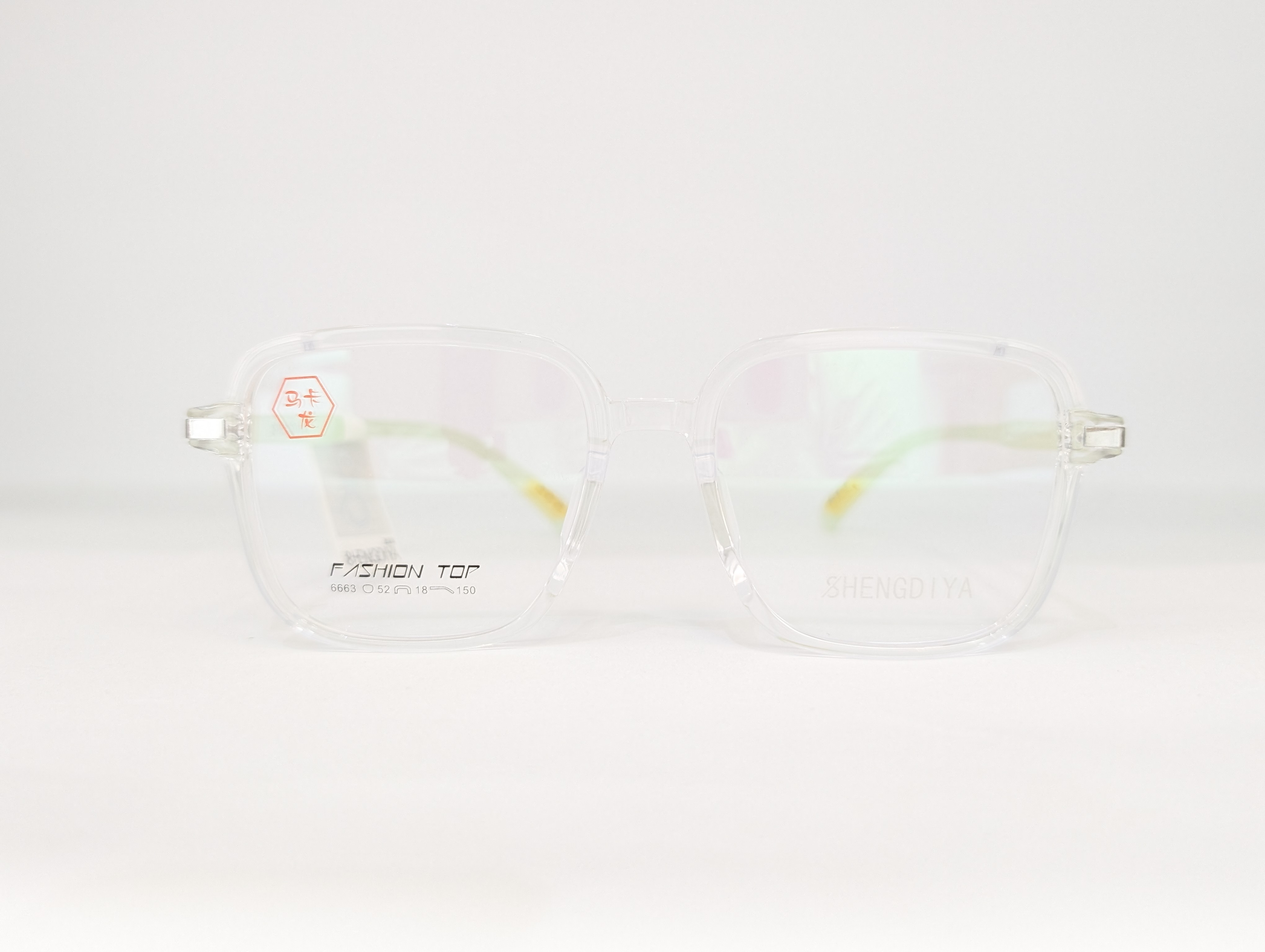SHEINGDIYA EYEWEAR ( TRANSPARENT/ PALE GREEN) Q00145 - View 1