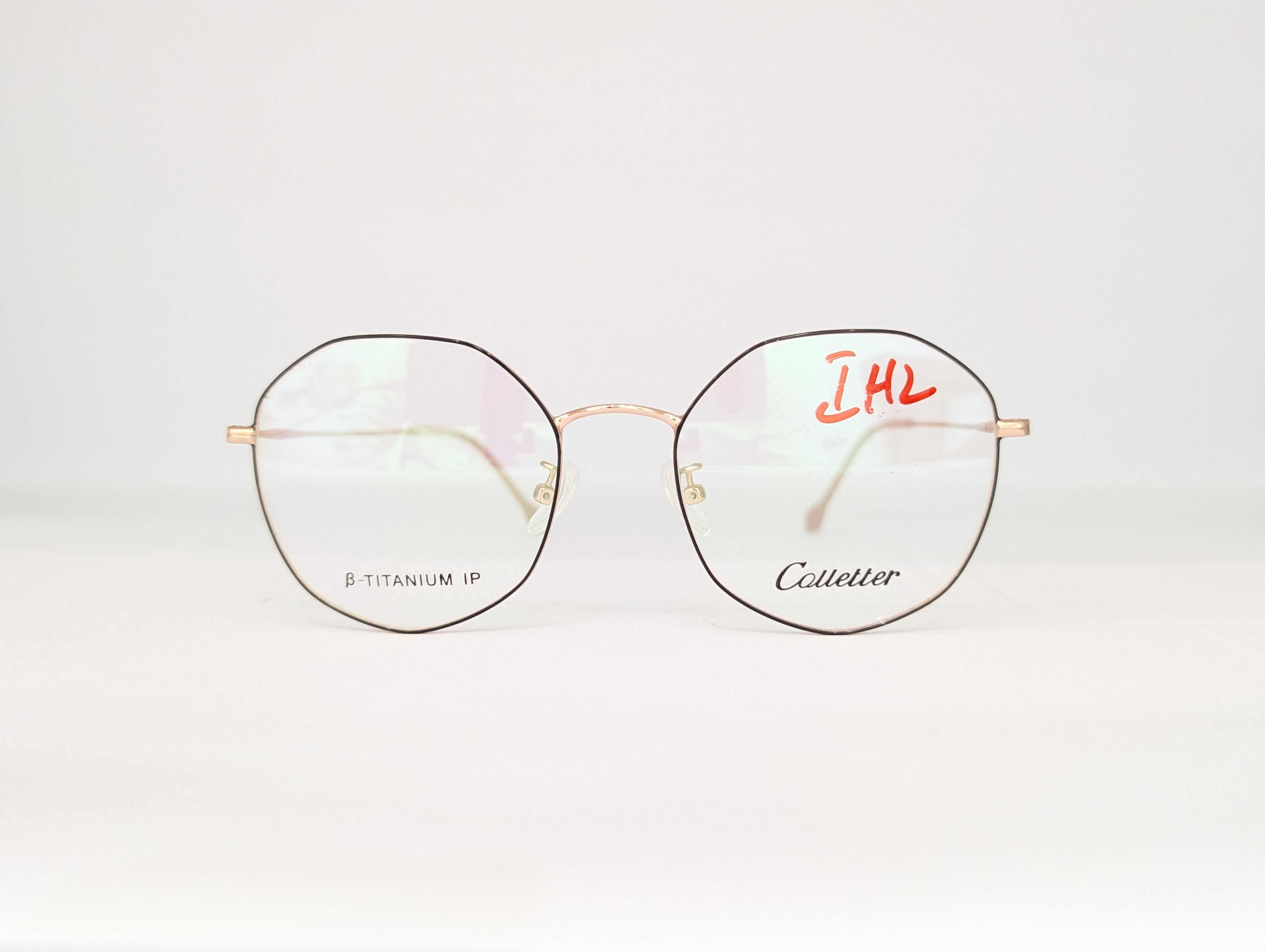 COLLETTER EYEWEAR (DARK RIM/ROSE GOLD) Q00166 - View 1