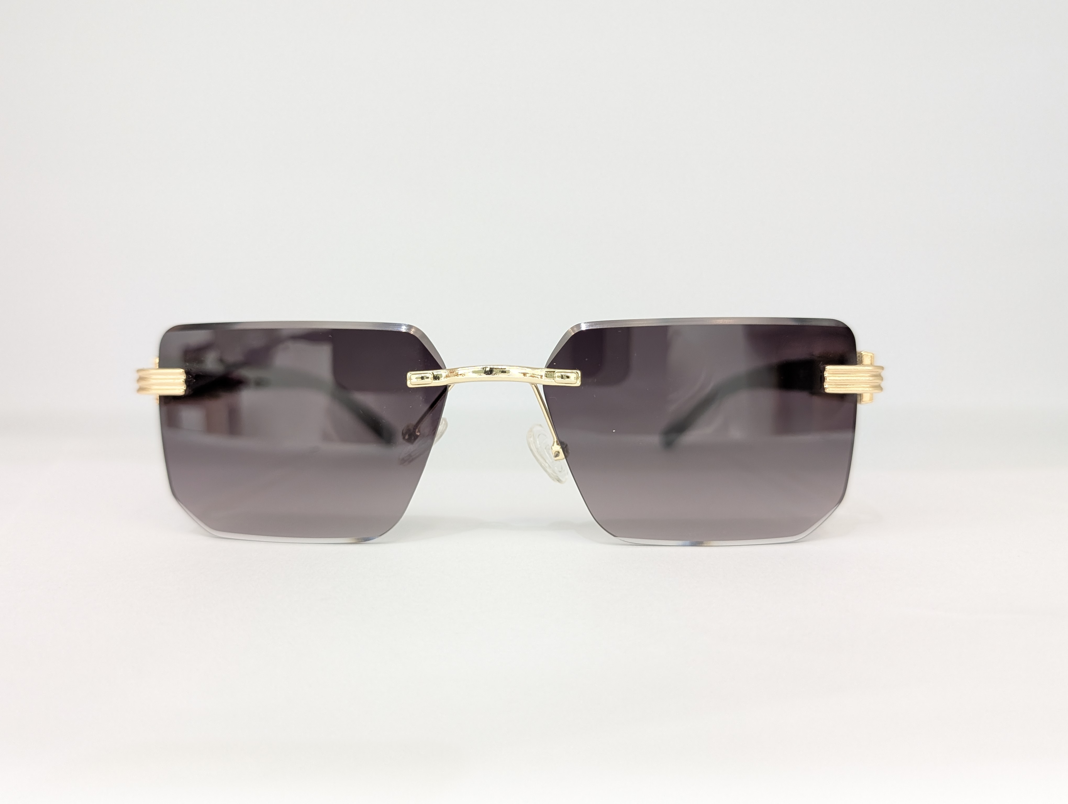 CARTIER SUNGLASSES (BLACK/GOLD LION) Q00179 - View 1