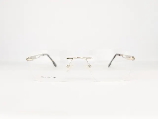 RIMLESS EYEWEAR( MATTE SILVER) Q00126