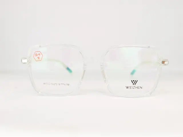 WEIZHEN EYEWEAR (TRANSAPRENT/MINT GREEN) Q00144