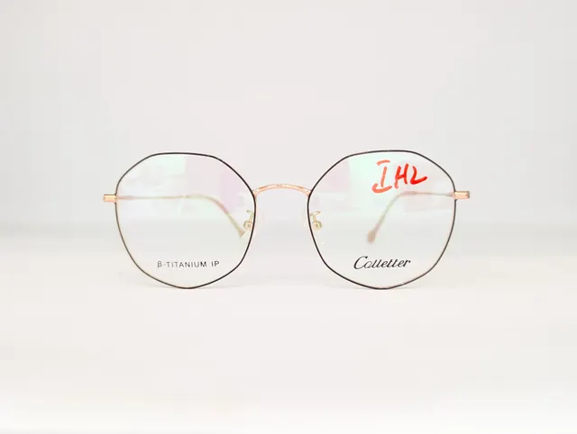 COLLETTER EYEWEAR (DARK RIM/ROSE GOLD)  Q00166