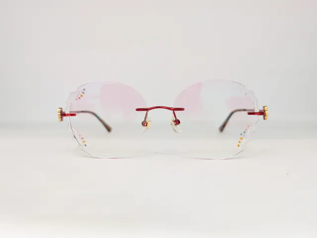 FANCY RIMLESS (LIGHT PINK) Q00191