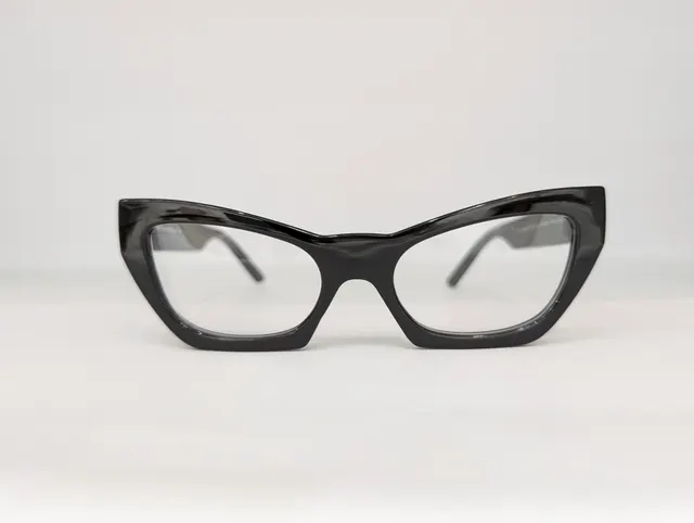 FANCY CATEYE EYEWEAR ( GLOSSY BLACK) Q00196
