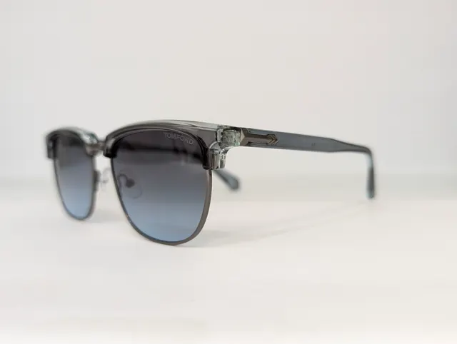 TOMFORD BROWLINE (BLACK/BLUE TINTED) Q00215