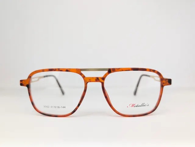 METALLIC EYEWEAR ( BROWN/AMBER) Q0041